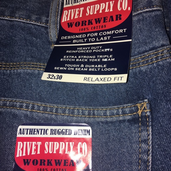 Rivet Supply Co. Menβs Work Jeans NWT - Picture 4 of 5
